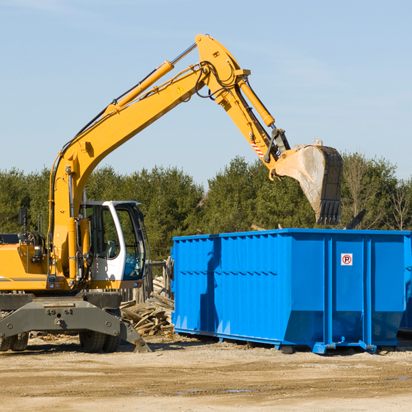 is there a minimum or maximum amount of waste i can put in a residential dumpster in Westville